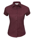 Russell Collection Ladies Short Sleeve Easy Care Fitted Shirt-8