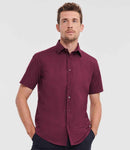 Russell Collection Short Sleeve Easy Care Fitted Shirt-1