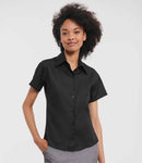 Russell Collection Ladies Short Sleeve Ultimate Non-Iron Shirt-1