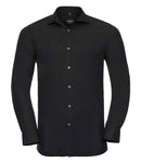 Russell Collection Long Sleeve Ultimate Stretch Shirt | Black-2