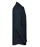 Russell Collection Long Sleeve Ultimate Stretch Shirt | Black-10