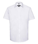 Russell Collection Short Sleeve Herringbone Shirt-2