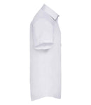 Russell Collection Short Sleeve Herringbone Shirt-4