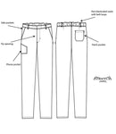 AFD Slim Fit Stretch Trousers-5