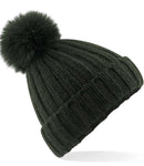 Beechfield Verbier Fur Pop Pom Beanie-2