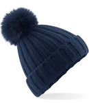 Beechfield Verbier Fur Pop Pom Beanie-5