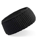 Beechfield Slopeside Waffle Headband | Black-2