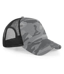 Beechfield Camo Snapback Trucker Cap-2