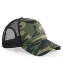 Beechfield Camo Snapback Trucker Cap-3