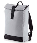 BagBase Reflective Roll-Top Backpack-3