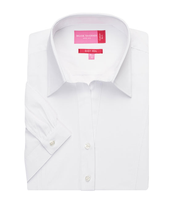 Brook Taverner Ladies Paduli Short Sleeve Poplin Shirt