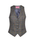 Grey Brown Check