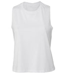 Bella Ladies Racer Back Cropped Tank Top-8