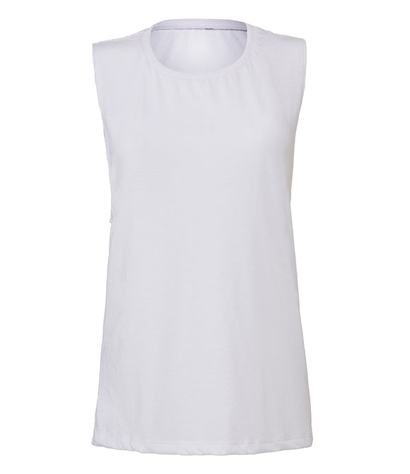 Bella Ladies Flowy Scoop Muscle Tank Top