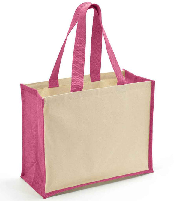 Brand Lab Jute and Canvas Shopper