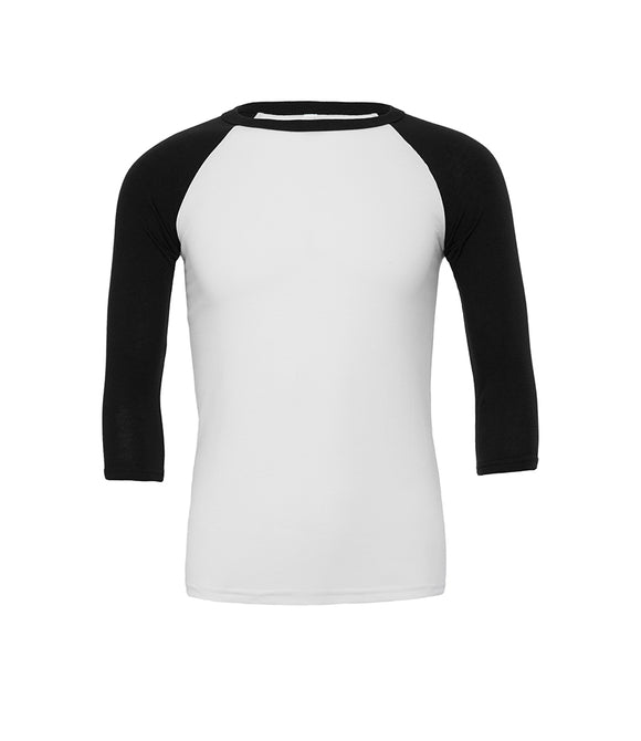 Canvas Unisex 3/4 Sleeve Baseball T-Shirt