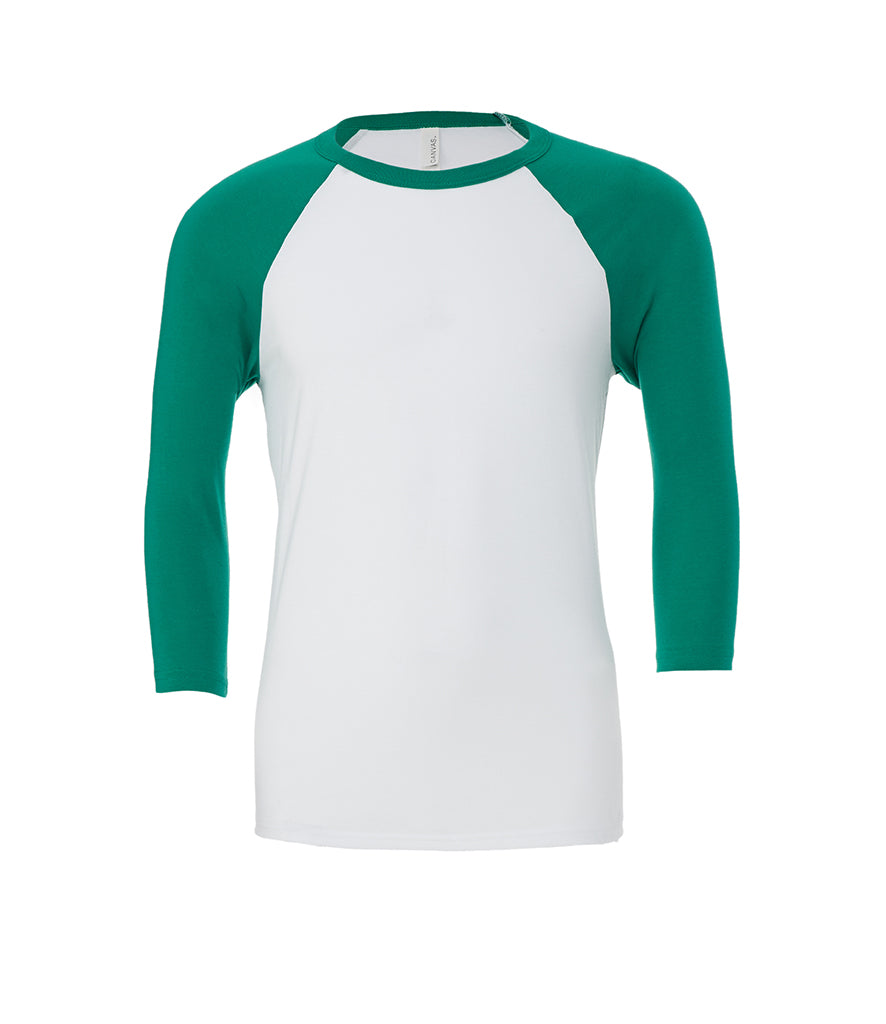 Canvas Unisex 3/4 Sleeve Baseball T-Shirt