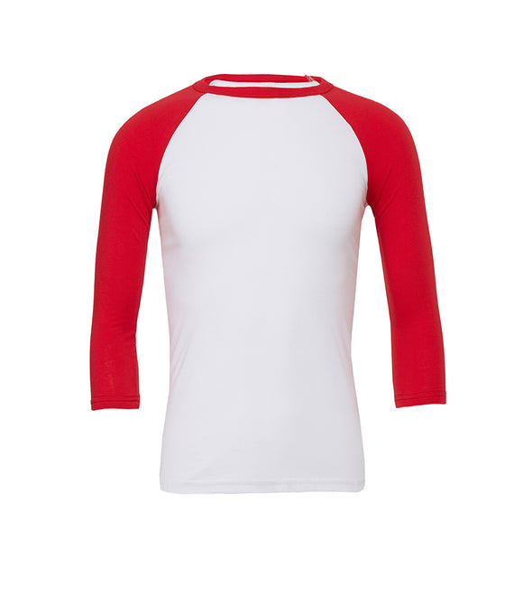 Canvas Unisex 3/4 Sleeve Baseball T-Shirt