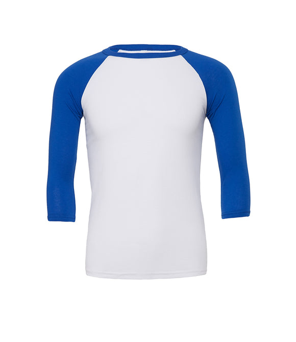 Canvas Unisex 3/4 Sleeve Baseball T-Shirt
