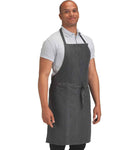 Dennys Cross Dyed Denim Bib Apron-2