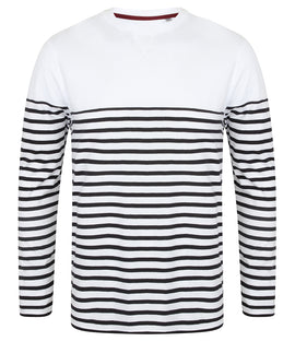 Front Row Unisex Long Sleeve Breton Striped T-Shirt