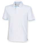 Front Row Contrast Cotton Pique Polo Shirt-2