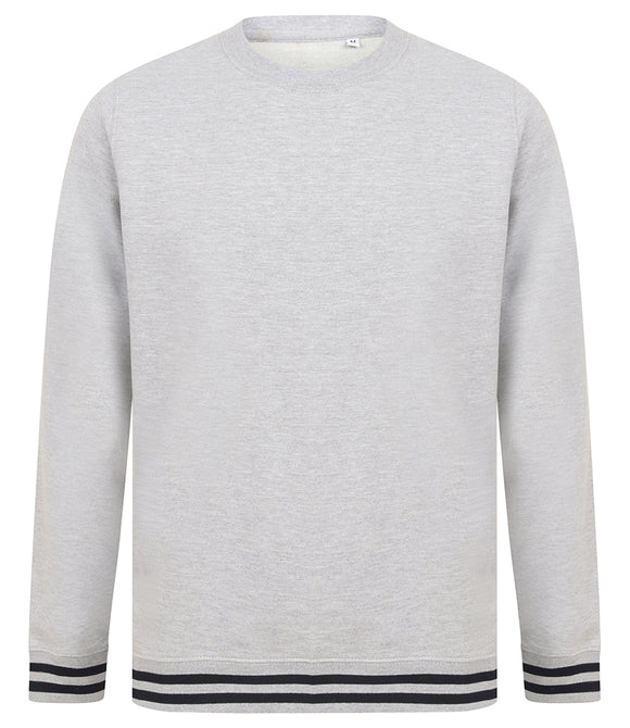 Front Row Unisex Striped Cuff Sweatshirt