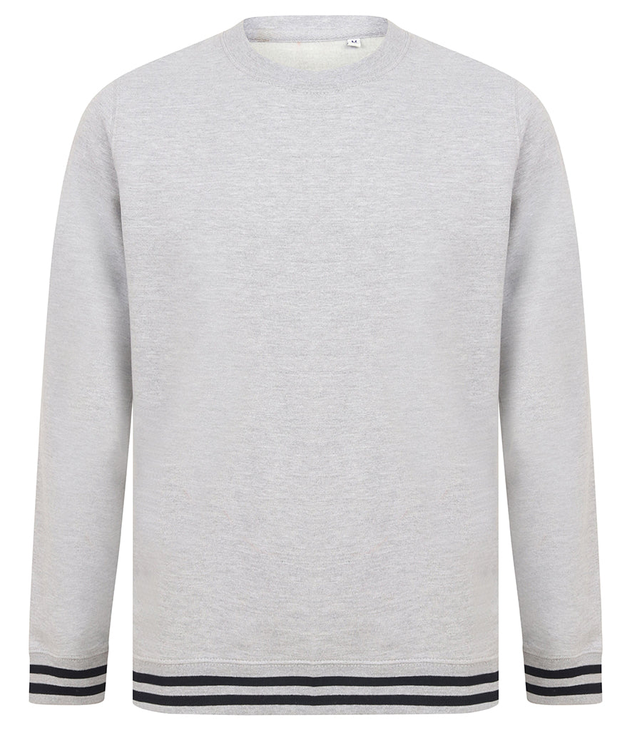 Front Row Unisex Striped Cuff Sweatshirt