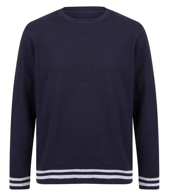 Front Row Unisex Striped Cuff Sweatshirt