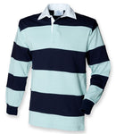 Front Row Sewn Stripe Rugby Shirt-2