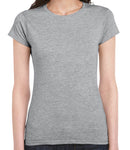 Gildan SoftStyle Ladies Fitted Ringspun T-Shirt-19