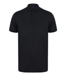 Henbury Slim Fit Stretch Microfine Piqué Polo Shirt-7