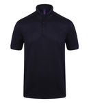 Henbury Slim Fit Stretch Microfine Piqué Polo Shirt-8