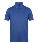Henbury Slim Fit Stretch Microfine Piqué Polo Shirt-10