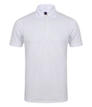 Henbury Slim Fit Stretch Microfine Piqué Polo Shirt-12