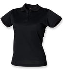 Henbury Ladies Coolplus Wicking Pique Polo Shirt-2
