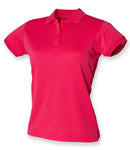 Henbury Ladies Coolplus Wicking Pique Polo Shirt-6