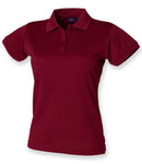 Henbury Ladies Coolplus Wicking Pique Polo Shirt-8