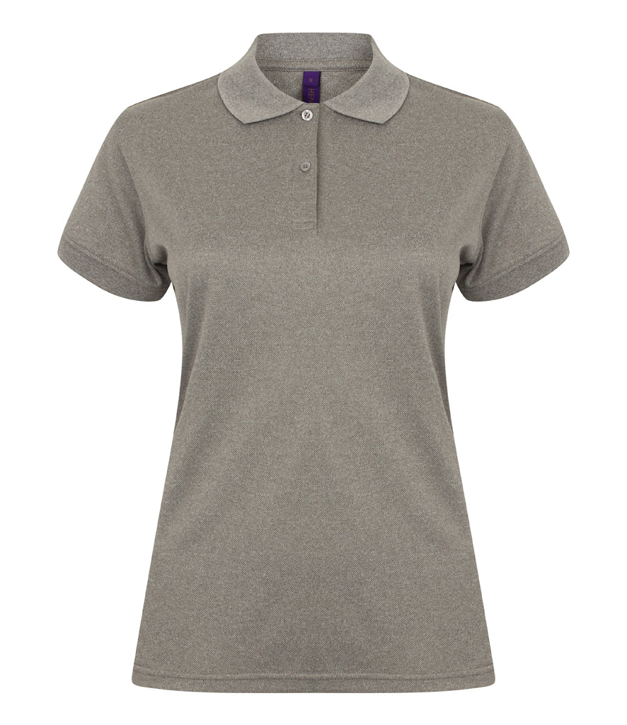 Henbury Ladies Coolplus Wicking Pique Polo Shirt