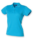 Henbury Ladies Coolplus Wicking Pique Polo Shirt-13