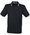 Henbury Coolplus Tipped Polo Shirt-5
