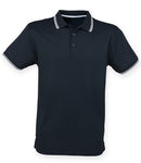 Henbury Coolplus Tipped Polo Shirt-6