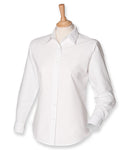 Henbury Ladies Long Sleeve Classic Oxford Shirt-6