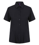 Henbury Ladies Short Sleeve Wicking Shirt-5