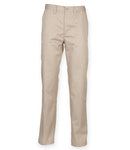 Henbury 65/35 Flat Fronted Chino Trousers-6