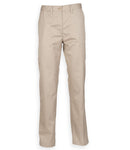 Henbury Ladies 65/35 Flat Fronted Chino Trousers-7