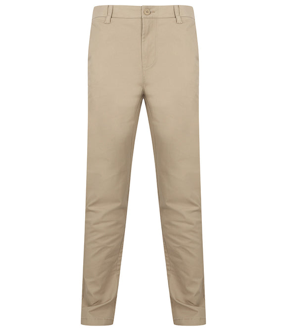 Henbury Stretch Flex Waistband Chino Trousers