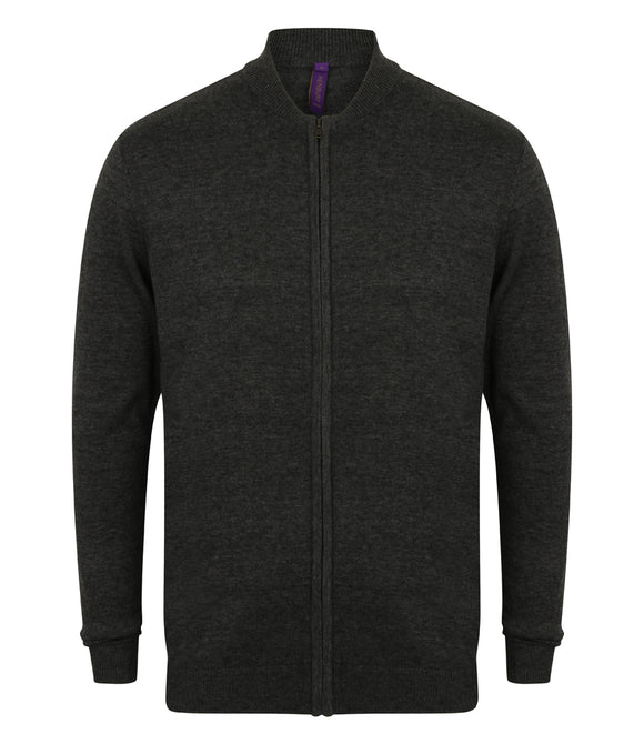 Henbury Unisex Zip Through Cardigan