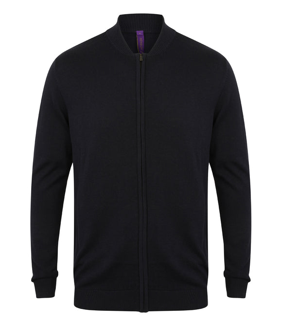 Henbury Unisex Zip Through Cardigan