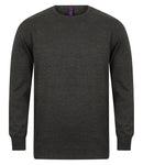 Henbury Lightweight Cotton Acrylic Crew Neck Sweater-5
